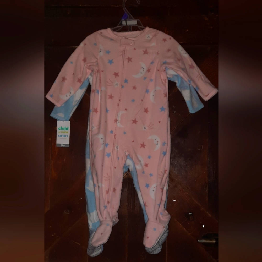 🍀3/15 🆕️ 2 Piece Pajama Footie Set (Child of Mine made by Carter's)
